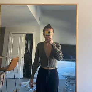 Aritzia Plunge Front Cardigan